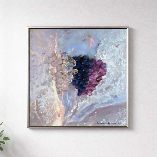 Dipinto olio originale argento