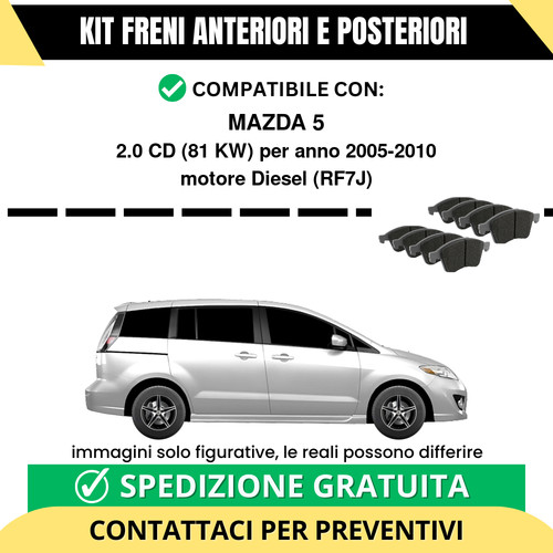 Pastiglie freno ant post - pastiglie,