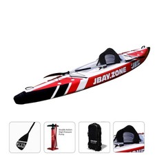 Kayak Canoa Gonfiabile Monoposto JBAY.ZONE V-SHAPE MONO da  385x81cm Interamente