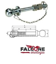 PERNO GANCIO TRAINO A SFERA PER RICAMBIO TRATTORE  Ø 50 22 CM x 1" 