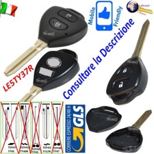 Telecomando CHIAVE GUSCIO LE5TY37R LAMA FISSA 2 TASTI per TOYOTA