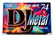 TDK DJ Metal 74 audiocassetta nastro vuoto sigillato Made in Japan tipo IV