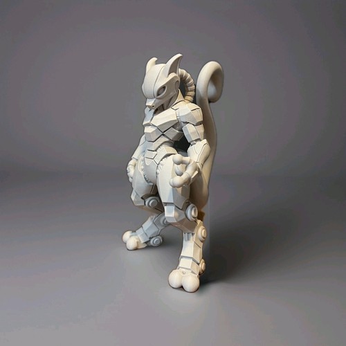 Statua mewtwo mecha pokemon - mewtwo,