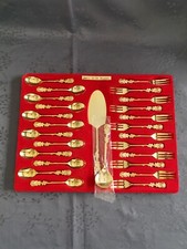 Servizio Da Dessert Dorato In