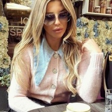 Zara Rosa Cardigan con Strass