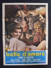 MANIFESTO 2F  BELLE D'AMORE DE AGOSTINI TEDESCO GARCIN ROSSELLINI GOLETTI