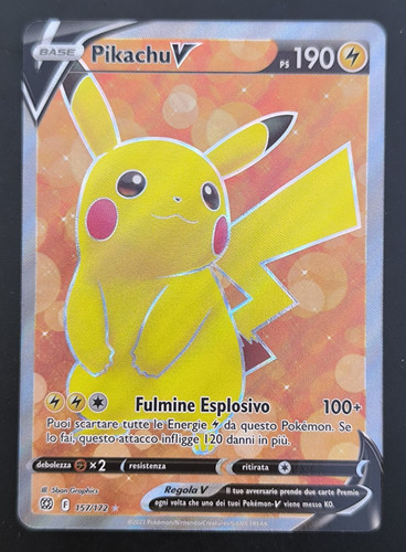 Carta pokemon pikachu - carta,