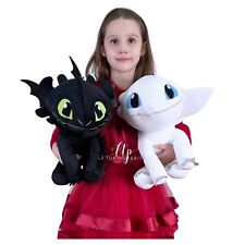 Dragon Trainer III Furia Buia e Chiara 50cm Peluche Grande Soft Plush Size L