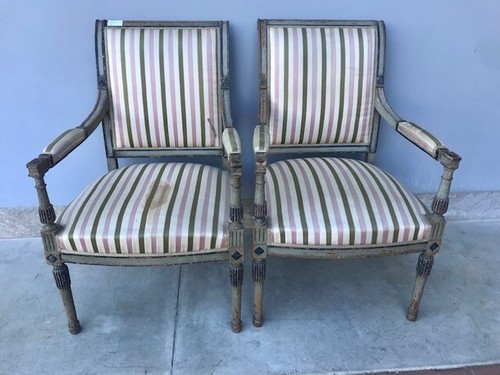 Coppia poltrone laccate - di,
