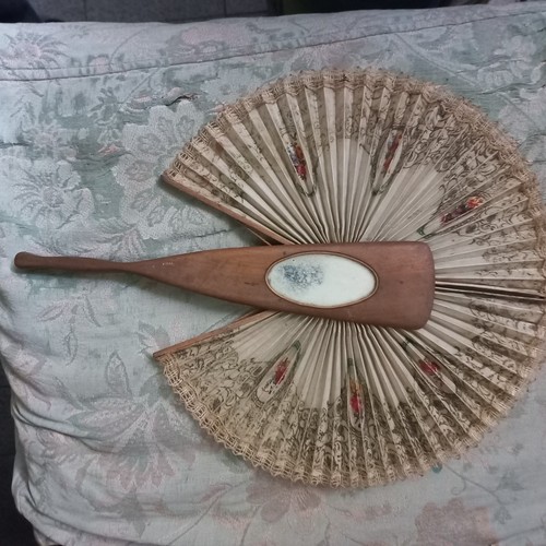 Antico ventaglio coccarda - antico,