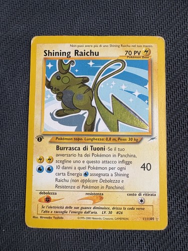 Pokemon shining raichu 111 105 - shining, 111/105