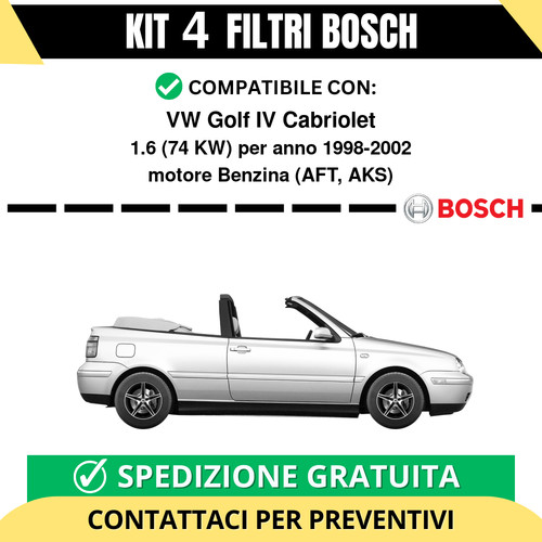 Kit bosch filtri tagliando - bosch,