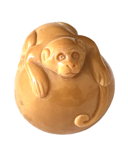 Arte orientale netsuke scimmia - arte,