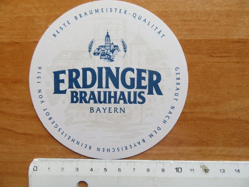 Sottobicchiere birra erdinger - birra,