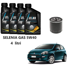 KIT TAGLIANDO GRANDE PUNTO 199 OLIO SELENIA 5W40 GAS METANO GPL 1.2 1.4 FIAT
