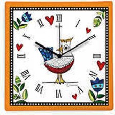 COCORICO' OROLOGIO ARANCIONE