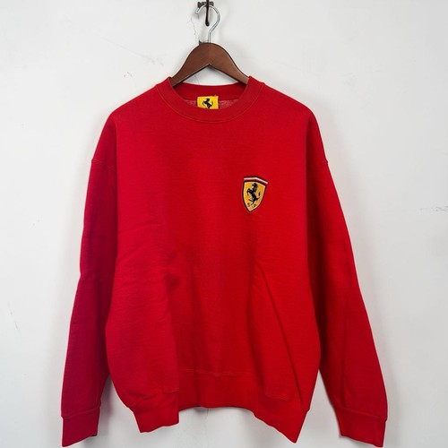 Felpa girocollo rossa ferrari - girocollo,