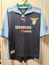 Maglia maglia calcio trasferta europea taglia S Lazio 2001-2002