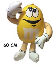 M&M'S PERONAGGIO YELLOW GONFIABILE 60 CM PROMOZIONALE VINTAGE