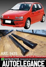 MINIGONNE ADATTE PER FIAT PUNTO MK2 3-5 PORTE 2000-2010 LOOK GT NERO LUCIDO