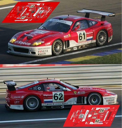 Decals ferrari 575 gtc mans - decals,