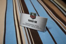 TAG HEUER 1000M Professional Diver - Targhetta plate originale vintage