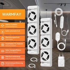 Radiatore Ventilatore con 3 Ventole Migliorate Amplificatore Radiatore Riscaldamento DHL