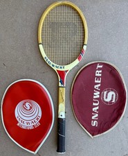 Racchetta Tennis legno Snauwaert - World Star - Vintage 2 Copri Piatto Originali