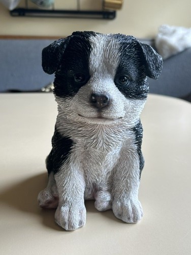 Resin border collie puppy - collie,