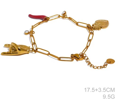 Bracciale catena colore oro - bracciale,