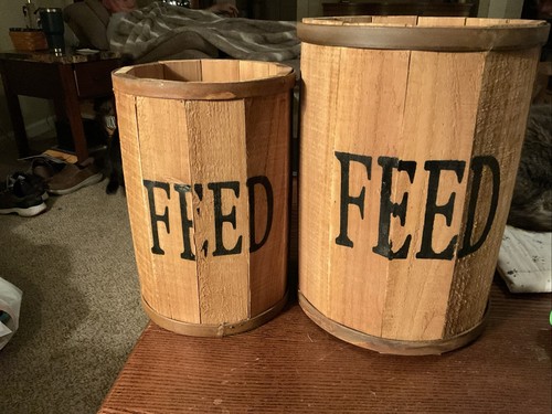 Contenitori mangime legno - mangime, in