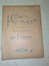 L. FIORILLO - IL CANTO DELL'ESULE - MELODIA PER MANDOLINO E PIANOFORTE - CALACE