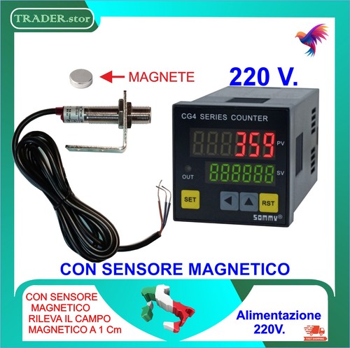 Contapezzi 220 con sensore - v.,
