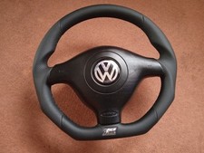 VW GOLF 4 IV R32 GTI GT BORA PASSAT VOLANTE PELLE ALCANTARA CON AIRBAG