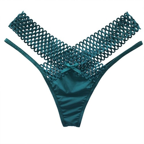 Sexy thong cut out - ice, silk