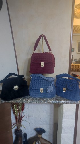 Borsa all uncinetto - borsa, all'