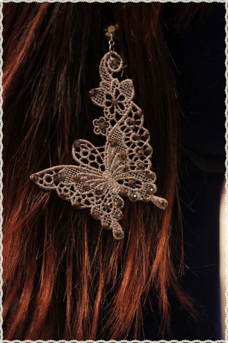Orecchini pizzo macrame