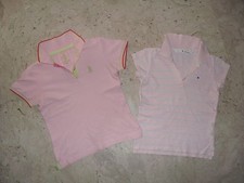 LOTTO n. 2 POLO BIMBA IN COTONE TOMMY HILFIGER + REFRIGUE Tg S  8-9  anni