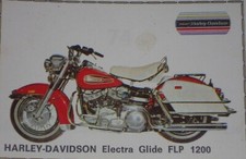 PANINI FIGURINA STICKER SUPERMOTO 1975 - HARLEY DAVIDSON ELECTRA GLIDE FLP 1200