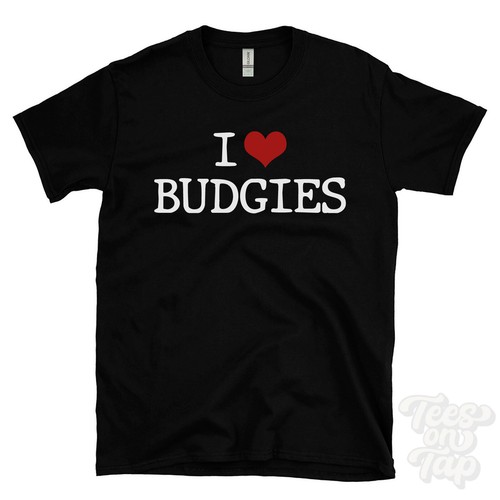 Maglietta love budgies cuore - i,