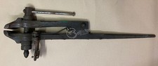 Antica morsa da banco gambo lungo in ferro 110x38x13 cm 30kg attrezzatura lavoro
