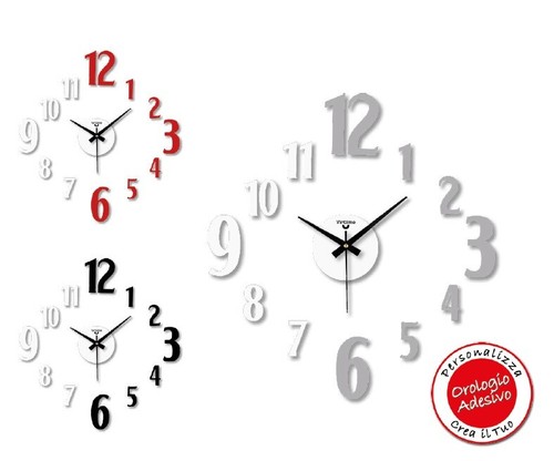 Orologio parete adesivo eva - parete,