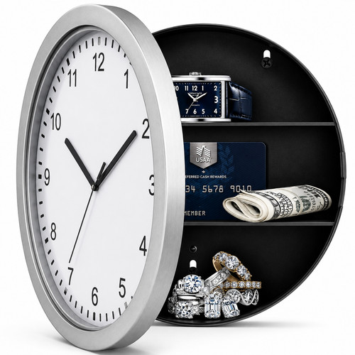 Orologio parete segreto - da,