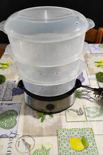 Vaporiera-Argento 9L Russell Hobbs Cook@Home 800W, con cuoci riso e tre cestelli