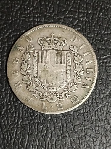 Moneta italia lire 1863 - italia,