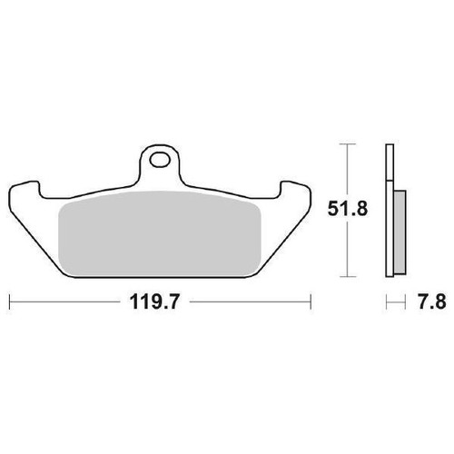 Coppia pastiglie freno sbs - pastiglie,