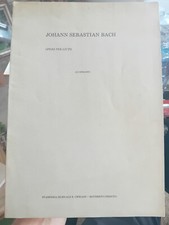 Johann Sebastian Bach Opere per Liuto Ernesto Cipriani 1975 spartito