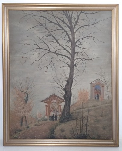 Antico quadro santuario - antico,