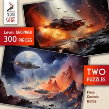 2 x PUZZLE 300pz ~ Battaglia
