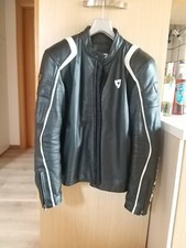 Giacca moto Rev'it tg. 52 pelle nera usata ottime condizioni